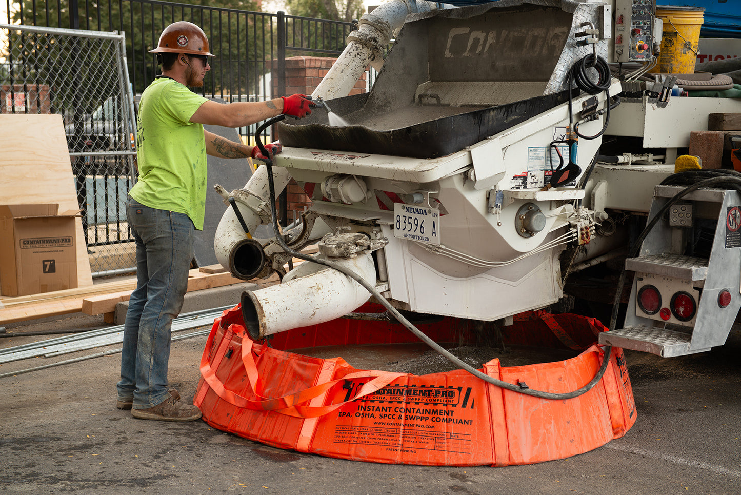 7ft - Containment-Pro® Washout with Lifting Straps (up to 7000 lbs.)