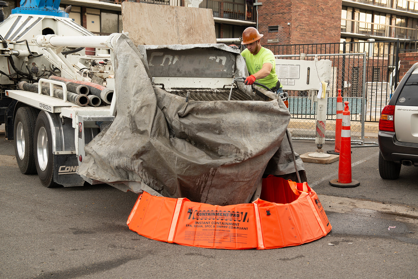 7ft - Containment-Pro® Washout with Lifting Straps (up to 7000 lbs.)