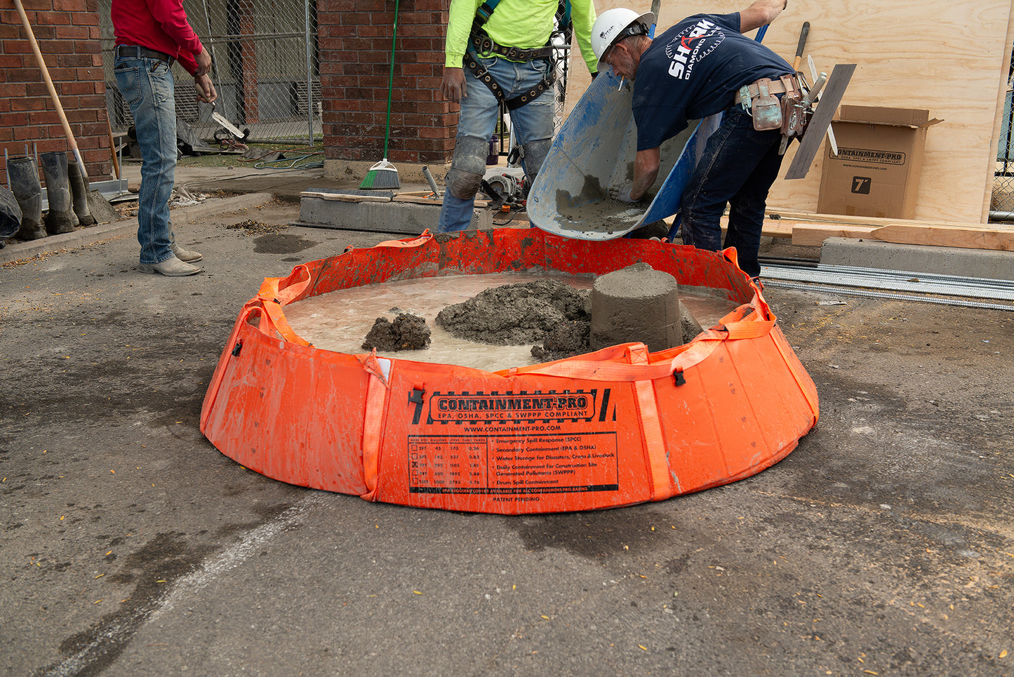 7ft - Containment-Pro® Washout with Lifting Straps (up to 7000 lbs.)